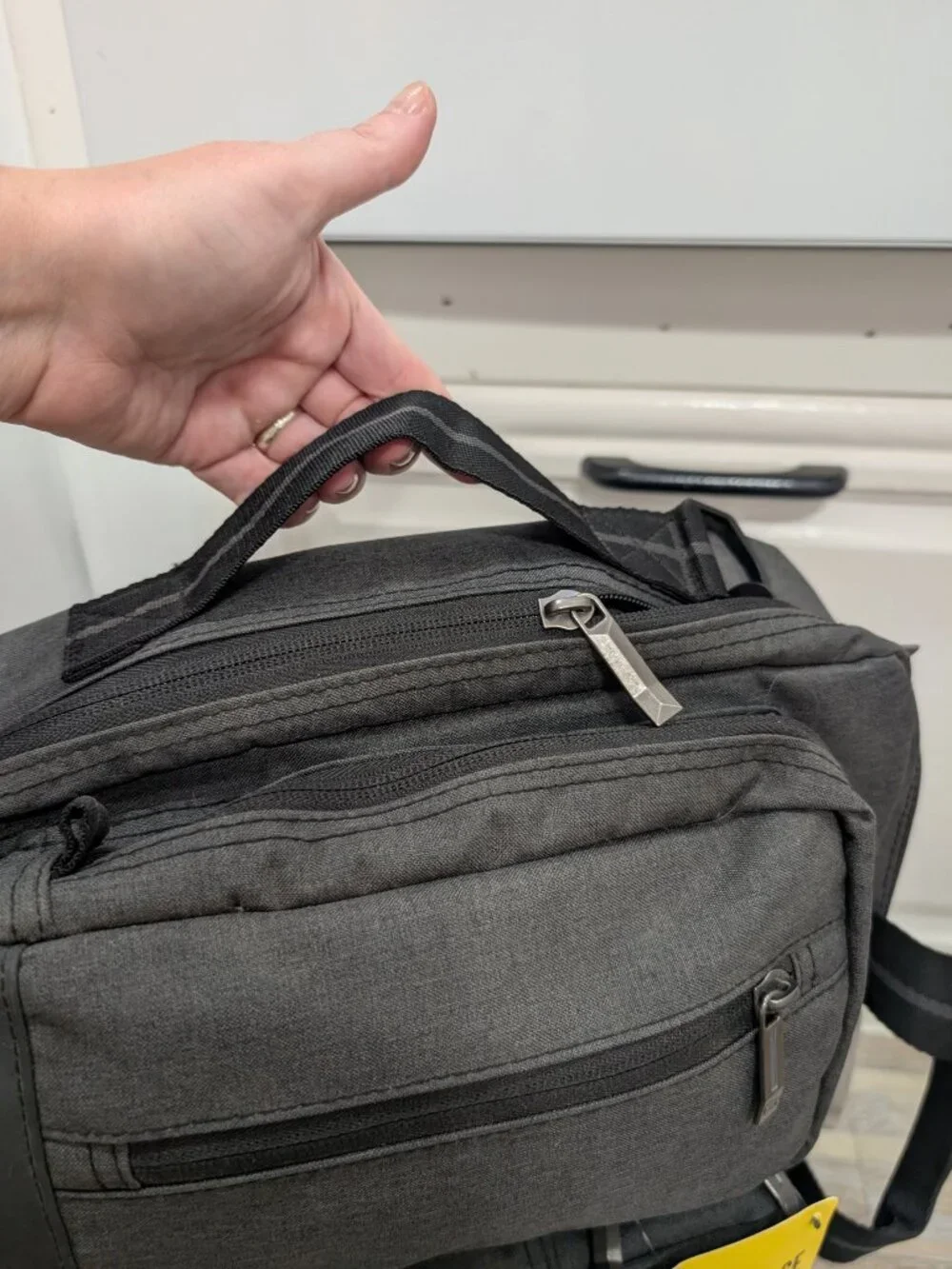 NWT Solo New York Duane Hybrid Briefcase Backpack Grey